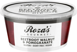 Roza's Beetroot Walnut Pomegrante Dip 160g GF DF Vegan