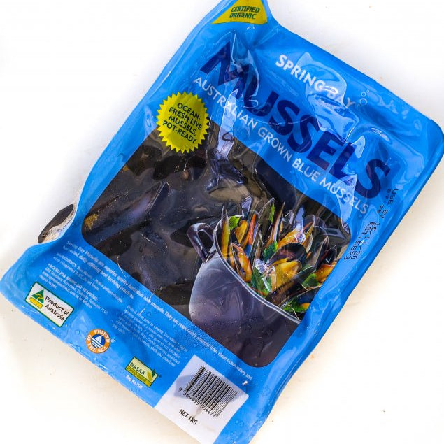 Spring Bay Mussels - Live Pot Ready 1 kg – Pork Ewe Deli